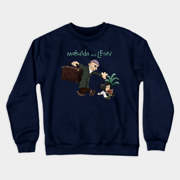 Mathilda and Leon Crewneck Sweatshirt by plane_yogurt